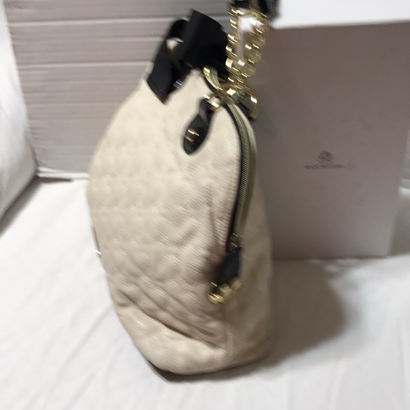 Betsy Johnson shoulder bag with partial chain strap - Picture 2 of 8